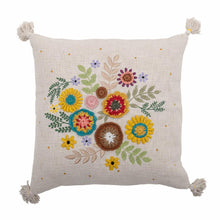 Load image into Gallery viewer, Pico Floral Embroidered Cushion