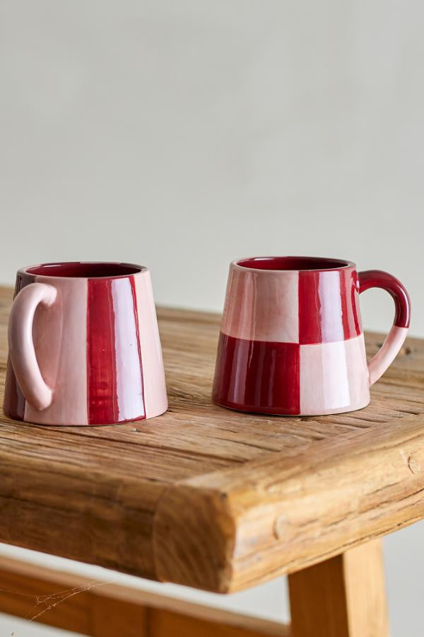 Floki Checkerboard Mug / Red