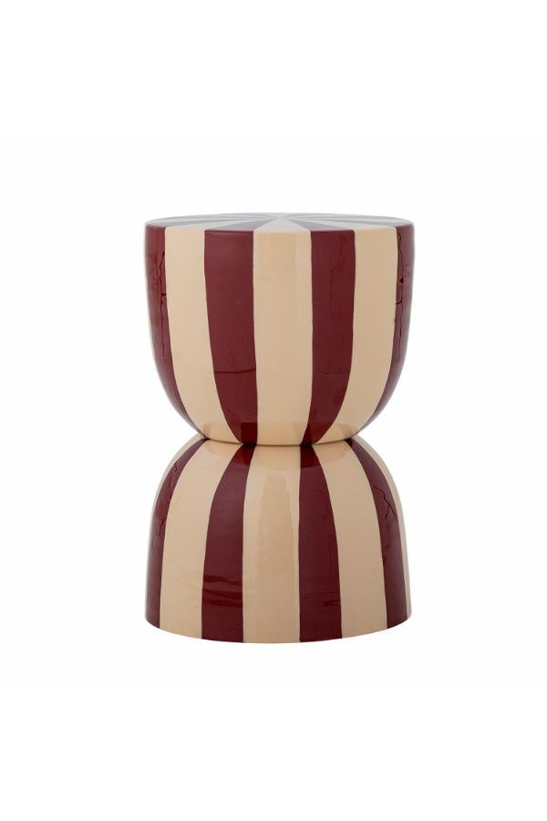 Vrea Iron Side Table / Burgundy