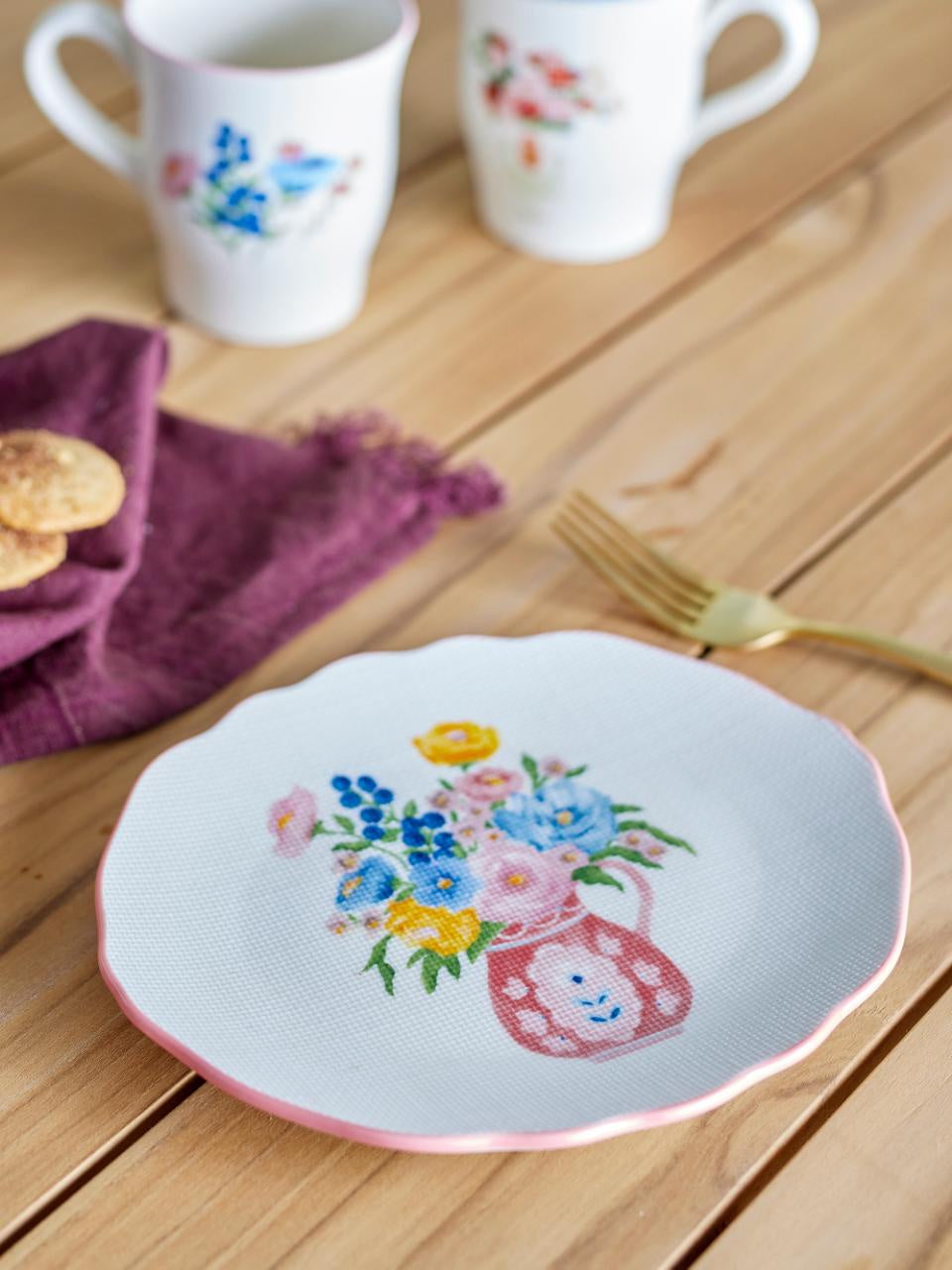 Dorothy Rose Plate/ Pink