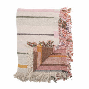 Toscana Throw, Pink Stripe