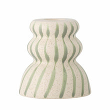 Load image into Gallery viewer, Gabin Striped Candle Holder / Green