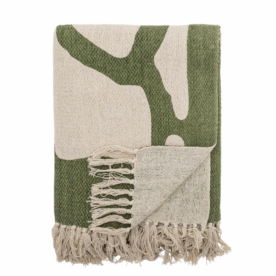 Dalmine Throw, Abstract Green Pattern