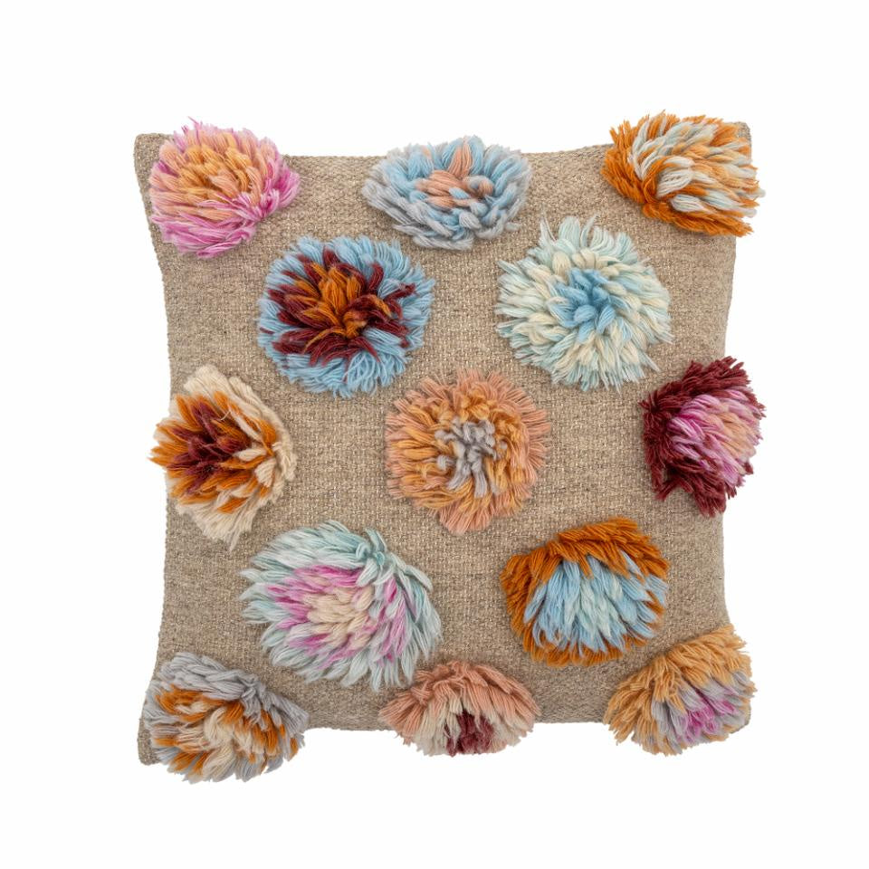 Somma Floral Tufted Cushion / Wool