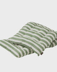 Green and White Striped Mattress / 55x155cm
