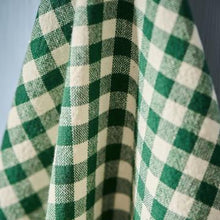 Load image into Gallery viewer, Gingham Tea Towel / Dark Green Check