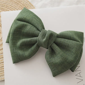 Linen Hair Bow / Colours