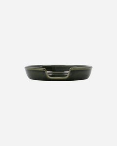 Ceramic Spoon Rest / Dark Green
