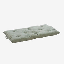 Load image into Gallery viewer, Green Striped Woven Bench Cushion