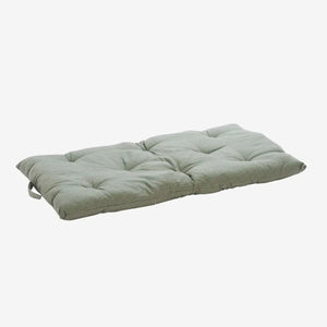 Green Striped Woven Bench Cushion
