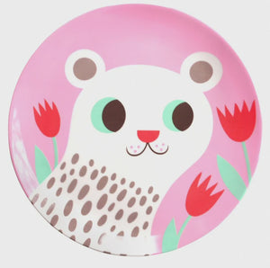 Petit Monkey Melamine Polar Bear Plate