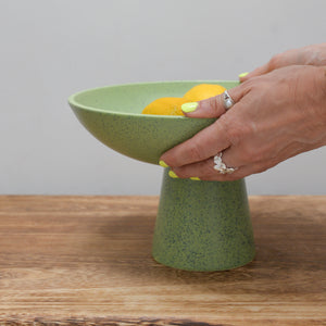 The Emeralds: Ceramic Fruit Bowl in Pistachio