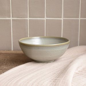 HK Living Rustic Salad Bowl in Green/ Grey