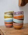 HKliving 70s Ceramic Noodle Bowls / Shell