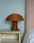 Rattan Mushroom Table Lamp Natural
