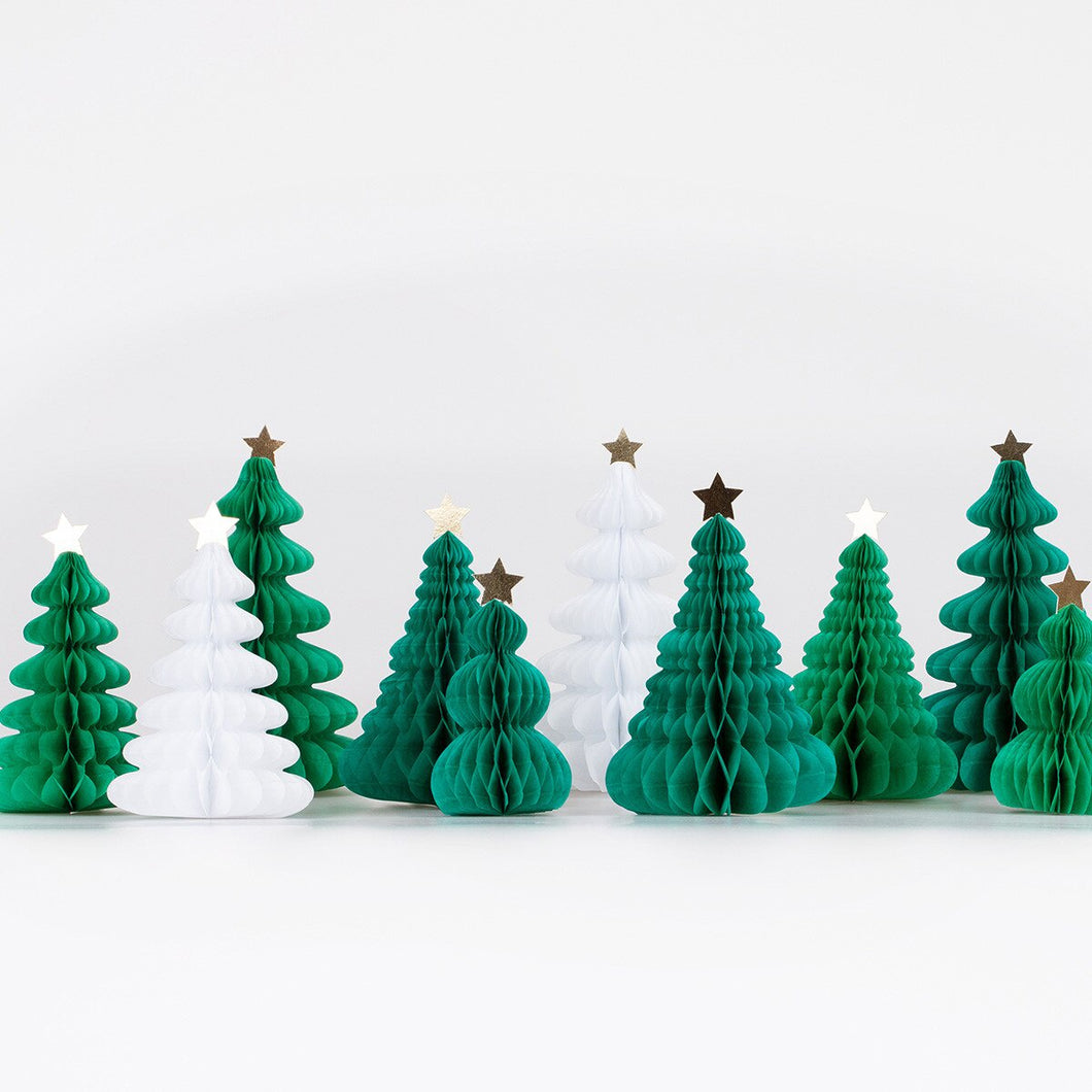 Set of 10 Honeycomb Trees