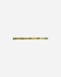 Wall Mounted 5 Hook Rack / Aqua
