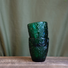 Load image into Gallery viewer, Holi Dark Green Glass Tumblers Set of 4