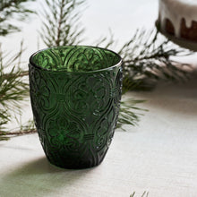 Load image into Gallery viewer, Holi Dark Green Glass Tumblers Set of 4