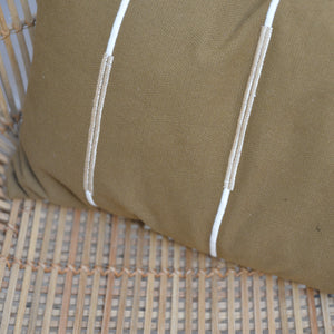 House Doctor Indi Cushion in Olive Green