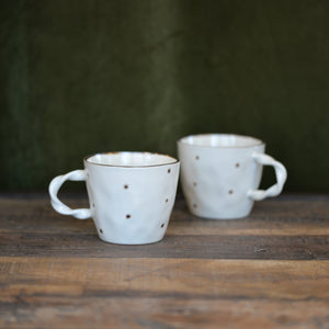 Starry White Mug/ Set of Two