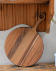 Round Wood Cutting/Serving Board