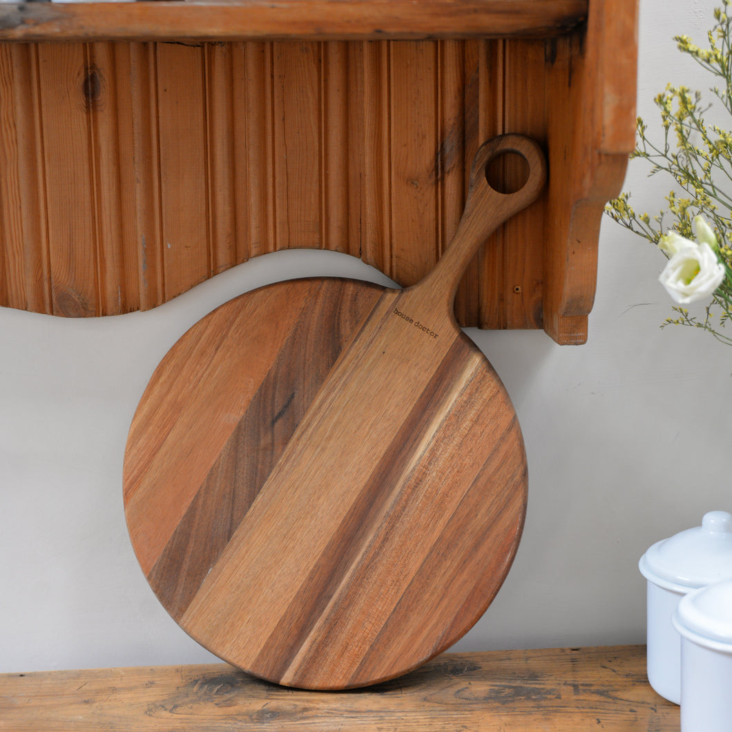 Round Wood Cutting/Serving Board