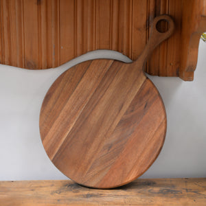 Round Wood Cutting/Serving Board