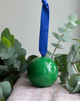 Green Colour Block Bauble