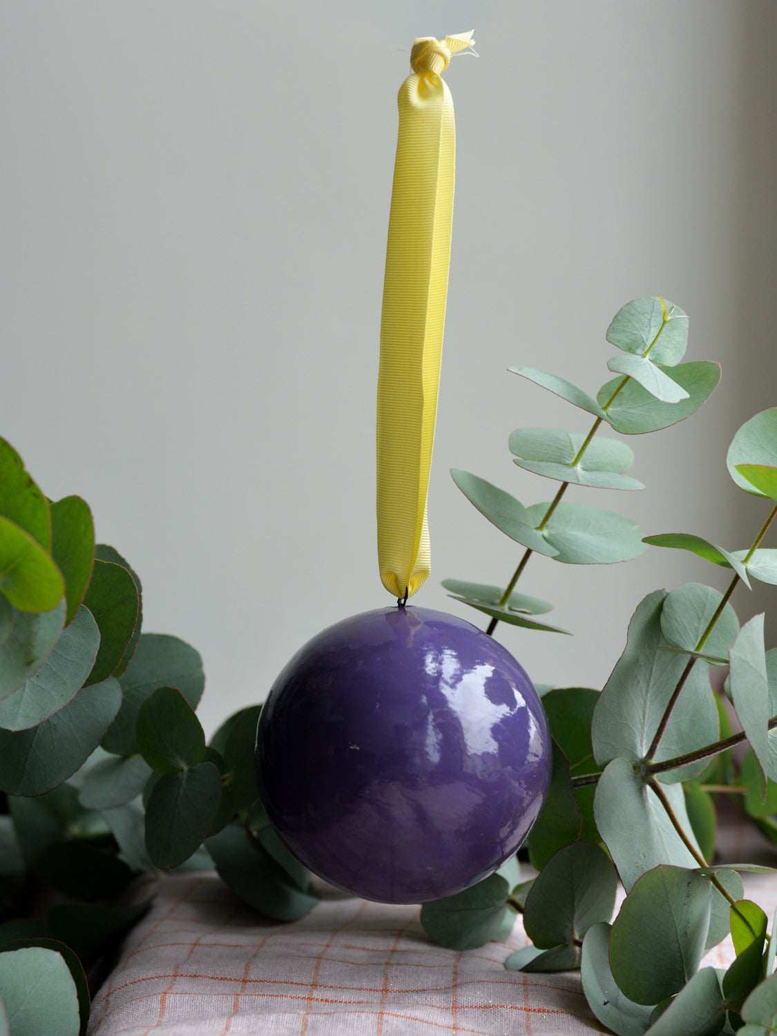 Purple Colour Block Bauble