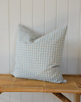 Gingham Cushion / Light Blue