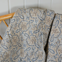Load image into Gallery viewer, Blue and Beige Paisley Cotton Quilt