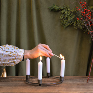 IB Laursen Candle Ring in Brass