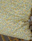 Yellow Floral Cushion 60 x 60 cm