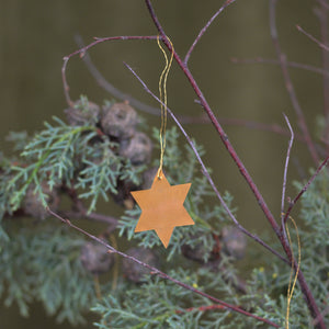 Brass Star Christmas Ornament