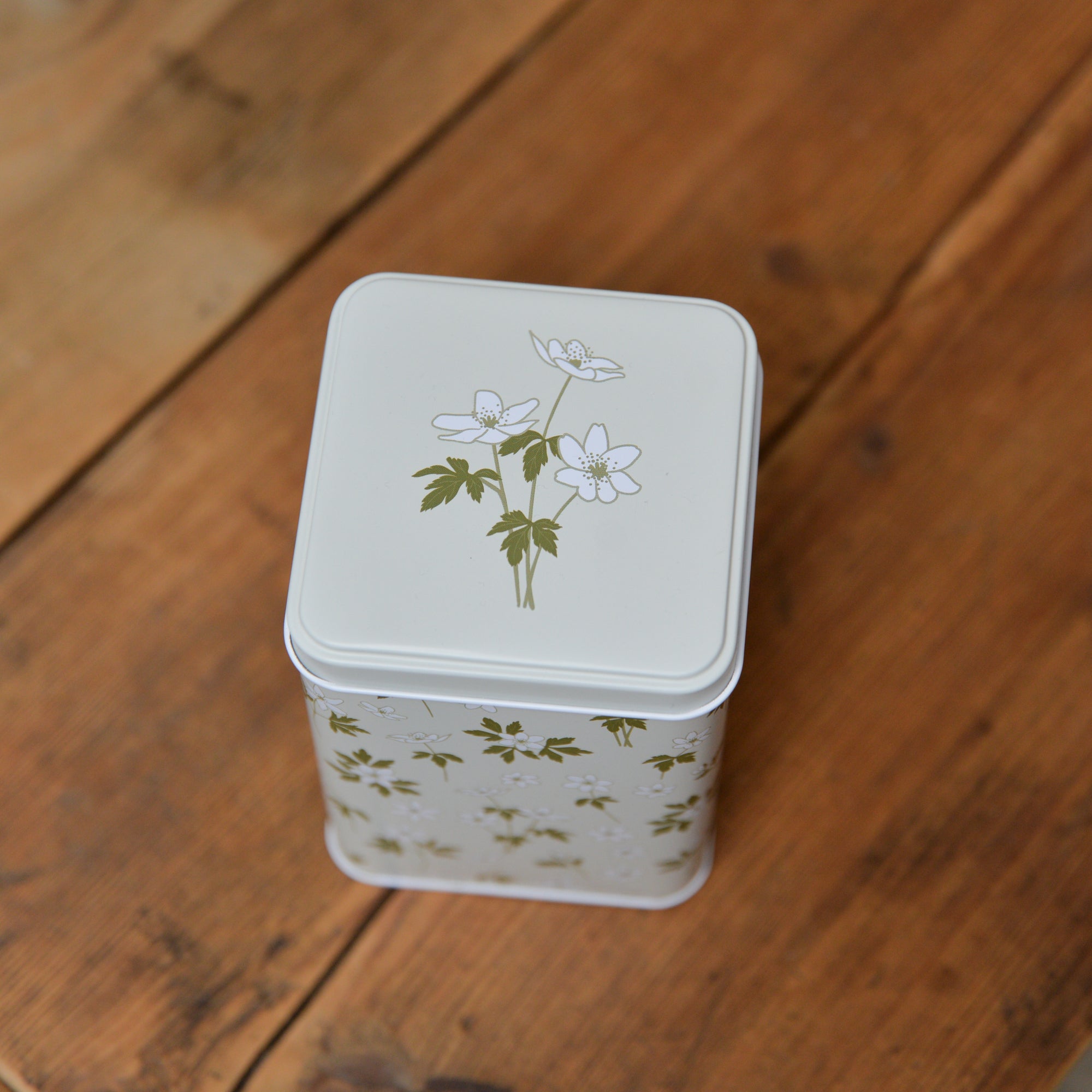 Anemones Floral Print Storage Tin / Sizes