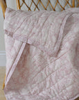 Soft Cotton Quilt / Pink Aya Rose and Paisley Print