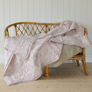 Aya Rose and Paisley Print Soft Cotton Quilt