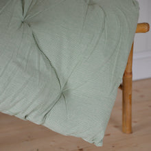 Load image into Gallery viewer, Bench Cushion/ Mattress Green and White Stripe