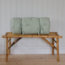 Load image into Gallery viewer, Bench Cushion/ Mattress Green and White Stripe