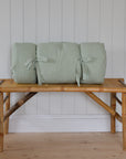 Bench Cushion/ Mattress Green and White Stripe