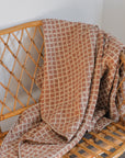 Block Pattern Rust Quilt