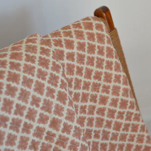 Block Pattern Rust Quilt