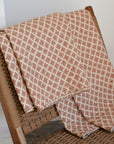 Block Pattern Rust Quilt