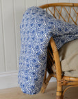 Soft Cotton Quilt / Blue and White Floral
