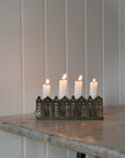 Brass House Dinner Candle Holder