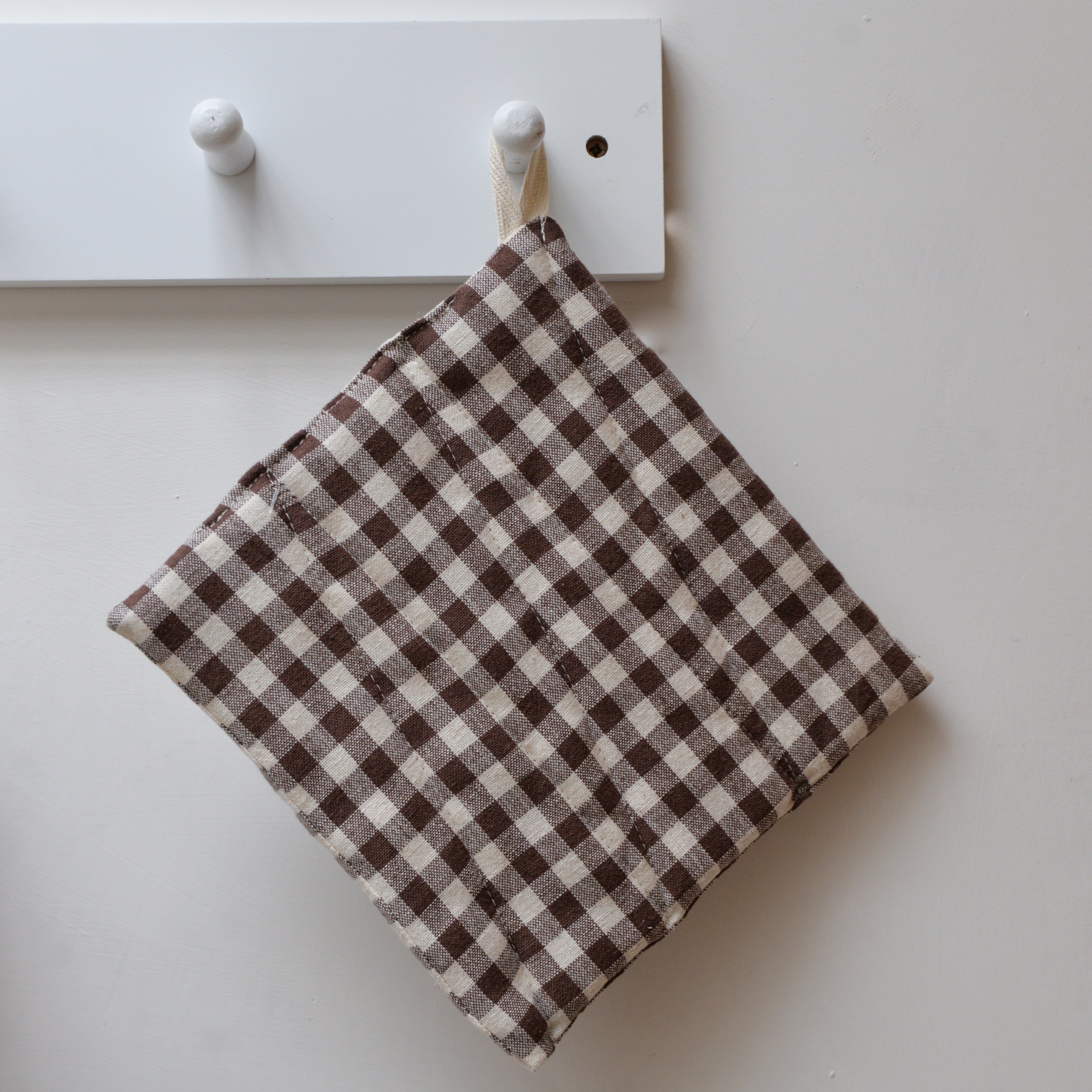 Brown and White Gingham Check Pot Holder – Mon Pote