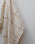 Checkered Tea Towel / Rustic Brown