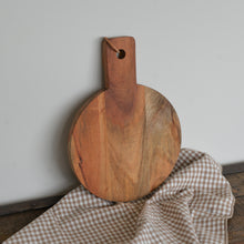 Load image into Gallery viewer, Round Chopping Board Acacia Wood