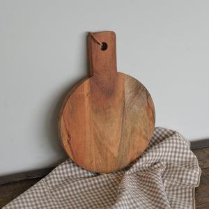 Round Chopping Board Acacia Wood